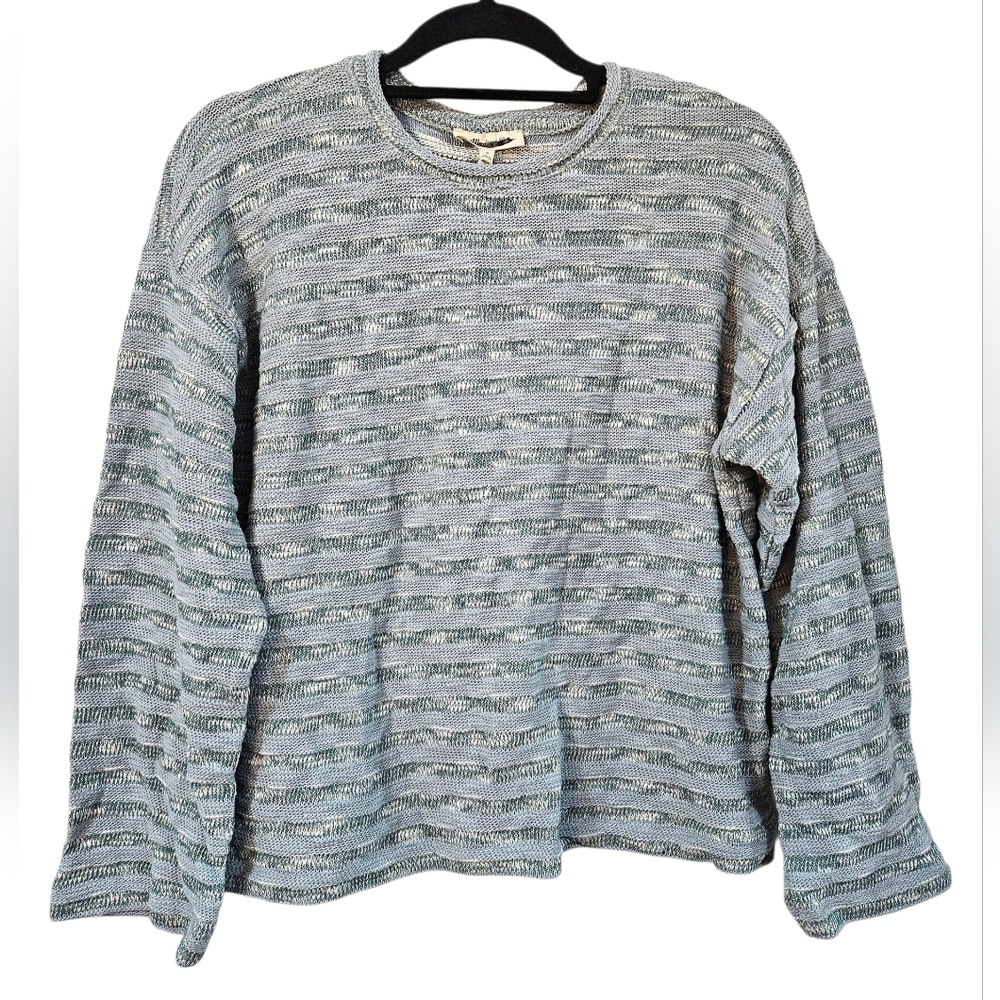 NWT Madewell Crewneck Long-Sleeve Knit Tee in Stripe Size S - Picture 5 of 6